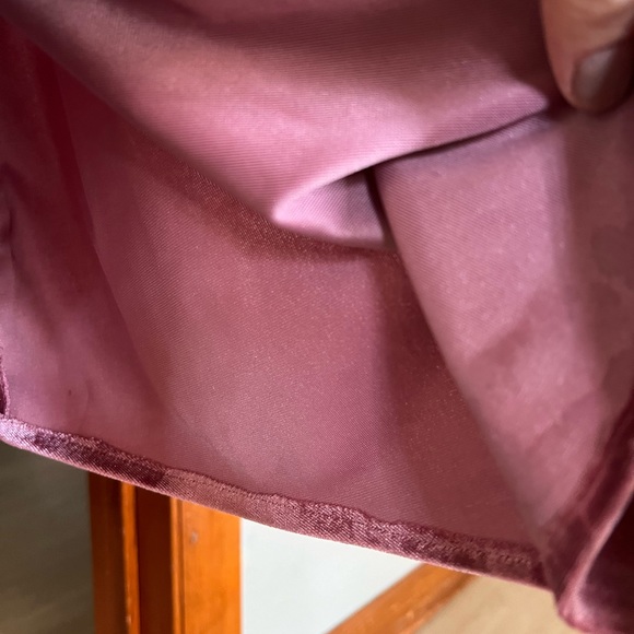 Rosewood Morilee Bridesmaid dress style 21669 velvet - Picture 14 of 14